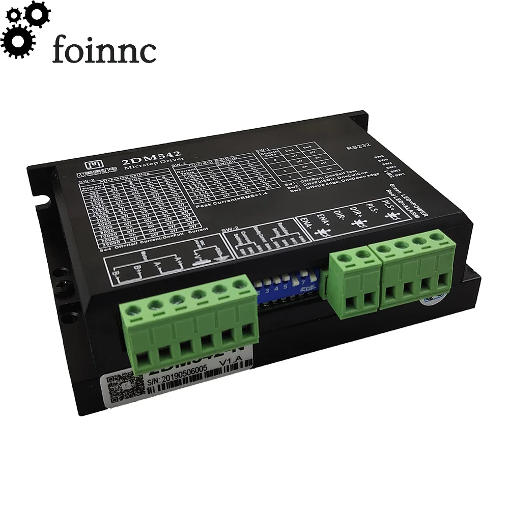 2DM542 N двухфазный шаговый мотор драйвер 42/57 двигатель контроллер DC24V 48V 17/23 Драйвер