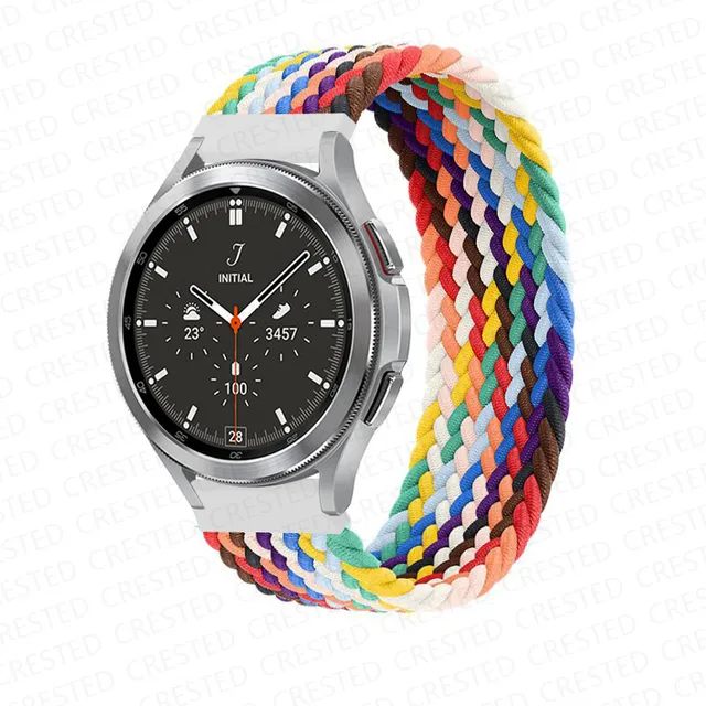 Braided Solo Loop band for Samsung Galaxy watch 4/classic/Active 2 Watchband 20mm 22mm Bracelet correa Amazfit GTS 2 mini strap Pride Edition