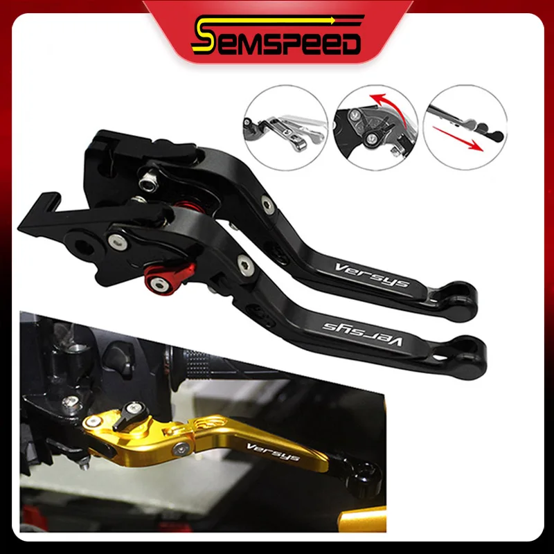 Складные Выдвижные рычаги тормоза и сцепления SEMSPEED CNC для KAWASAKI VERSYS 1000 Versys1000 2015 2016