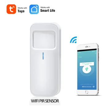 

Tuya Smart Home WIFI PIR Motion Sensor Wireless Infrared Detector Security Alarm work for APP Remote Control Household