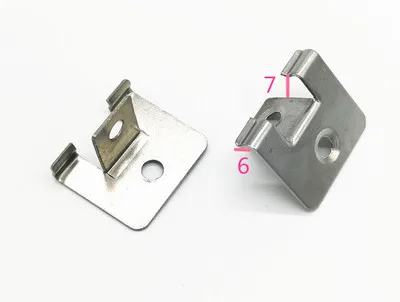 100Pcs 304 In Acciaio Inossidabile Scanalato Wpc Pavimentazione Composito Decking Starter Clip Di Fissaggio Della Piattaforma