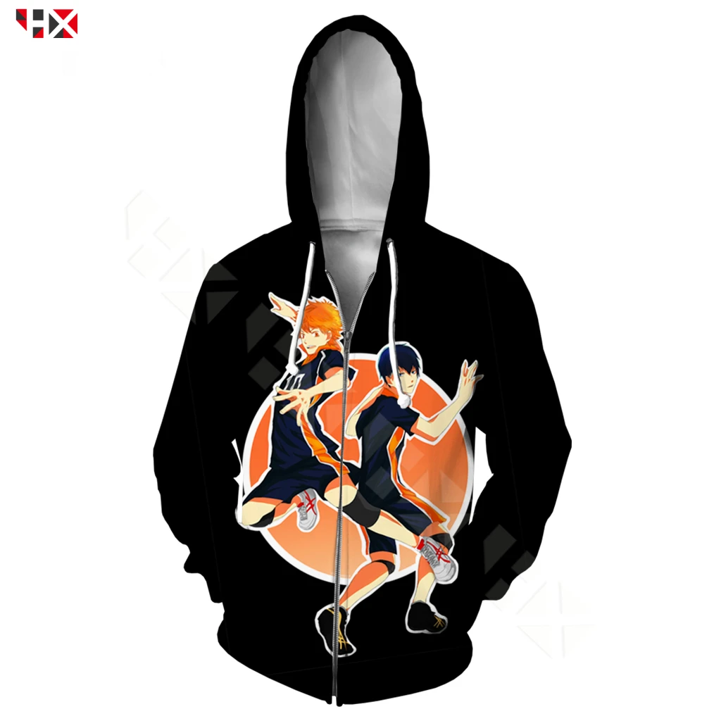 Японский Аниме Haikyuu волейбольный клуб для мужчин и женщин мужская толстовка с 3D