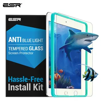 

ESR Screen Protector for iPad Air Air 2 9.7inch iPad Pro Anti Blue-ray Tempered Glass with Free Applicator for iPad 2018 Glass