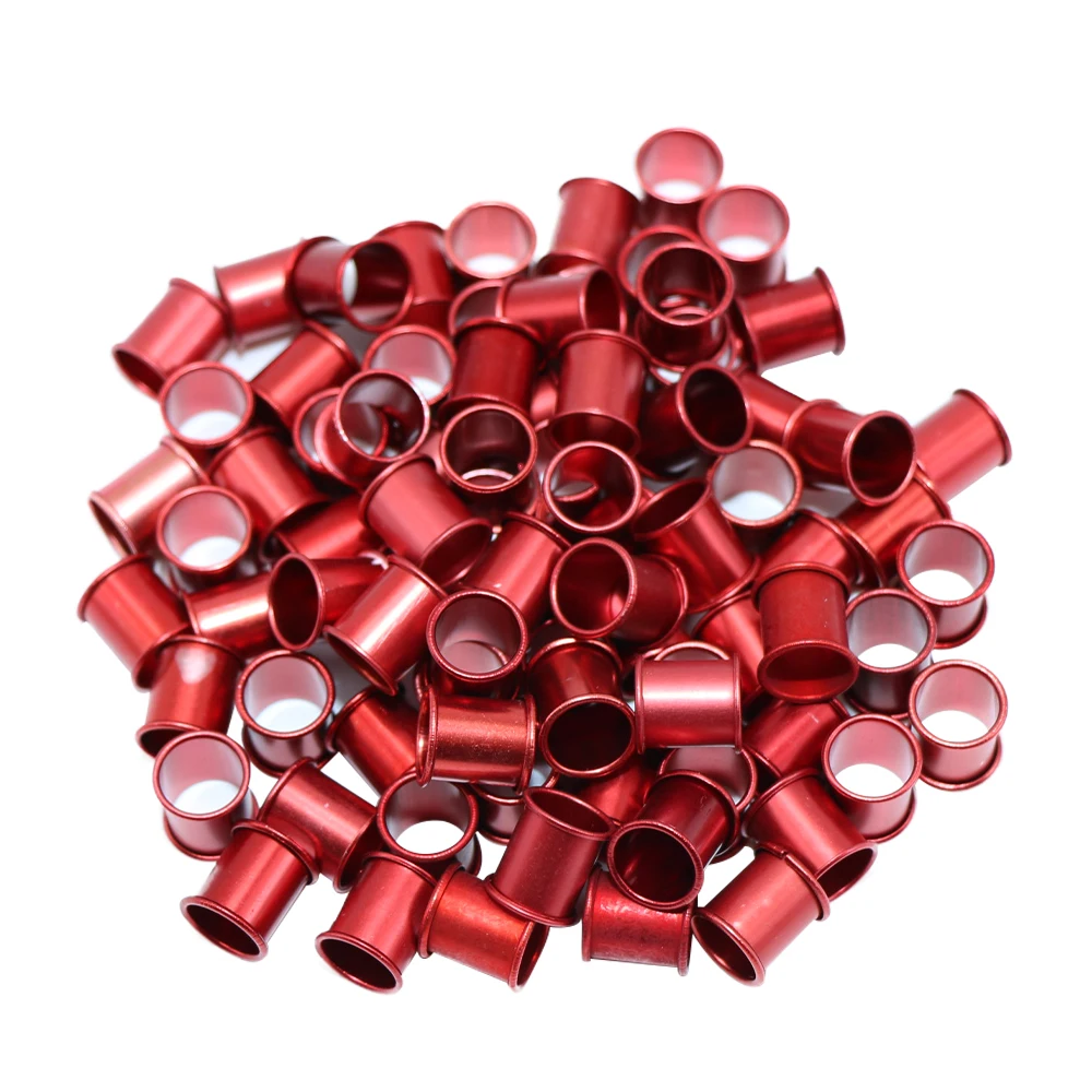 400 Pcs Identification Race Birds Aluminium Foot Ring 8mm Pigeons Carry Tools Quail Parrot Ring Bird Feeding Logo Pigeons Tools