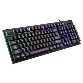 

G20 Wired USB Illuminated Multi Color Backlight Gaming Keyboard Ergonomic Comfortable 114 Keys Keyboard For PC Laptop