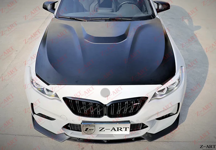 Z-ART M2 карбоновая капот двигателя для BMW M2 кованая крышка двигателя из углеродного волокна для BMW F87 M2 Модифицированная капот двигателя