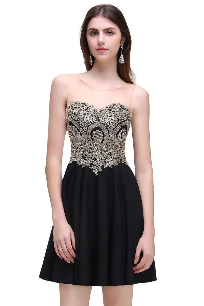24 Hours Shipping Sexy Illusion Short Cocktail Dresses Lace Sweatheart Backless Mini Party Dresses Draped Robe De Cocktail