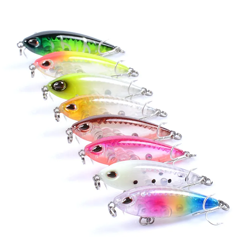 

Fishing Lures 4.8cm/3.2g painted bionic bait . Minnow Diving plastic hard baits