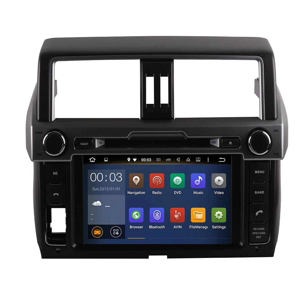 IPS 8 inch Android10 4G modem Car DVD for Toyota Prado 150 LC150 GPS 2014 2015 2016 2017+ Radio USB | Автомобили и мотоциклы