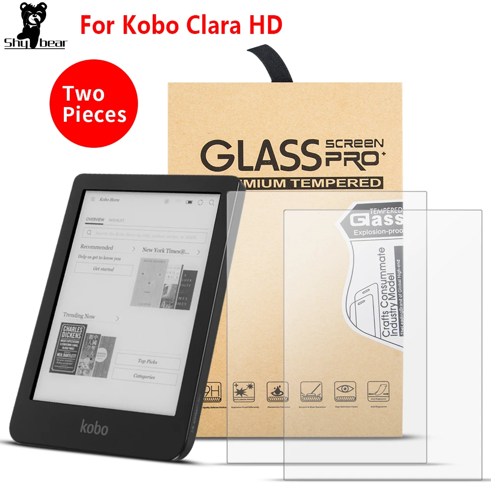 Закаленное стекло для Kobo Clara HD " E-reader Защита от царапин защитная крышка экрана протектор для нового Kobo Libra H2O 7" e-reader