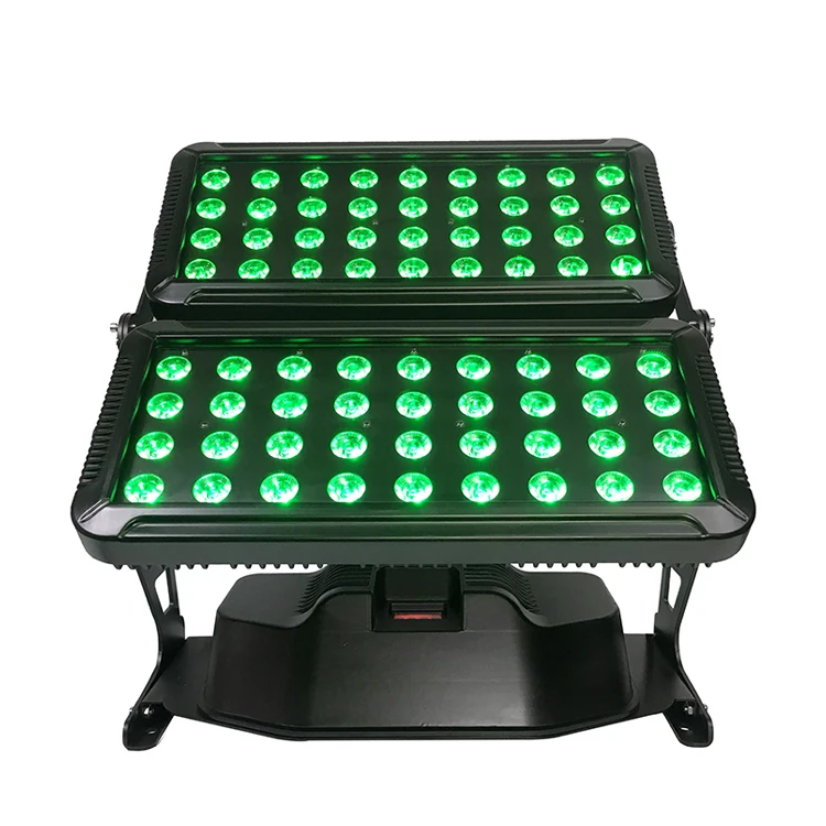 2pcs Led double head waterproof outdoor City Color 72 x 18w 6in1 rgbwauv led stage wall washer dj club party wedding event light