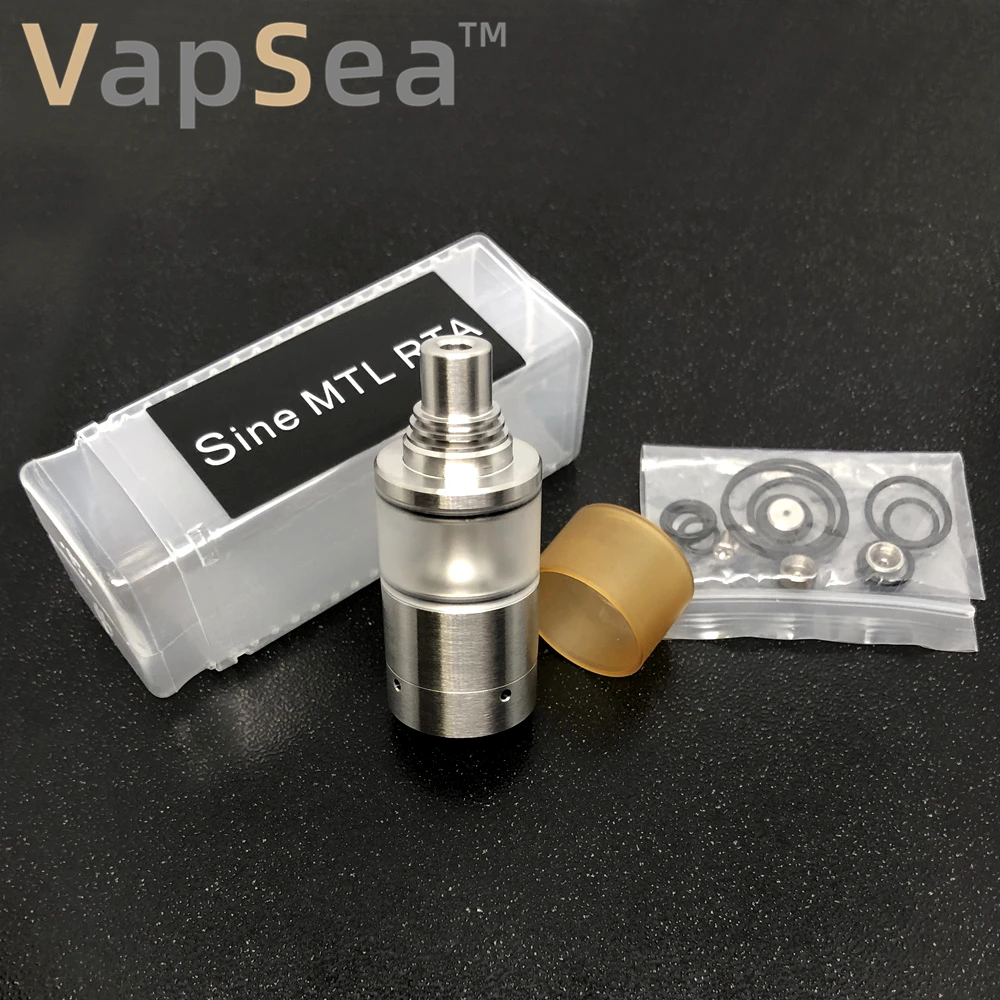 

SS 316L Sine MTL RTA atomizer 22mm rta single coil with 4.2mL Tank atomizer Rta