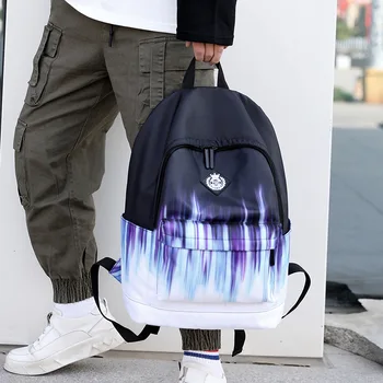 

2020 new nylon waterproof gradient student bag leisure tide outdoor couple backpack