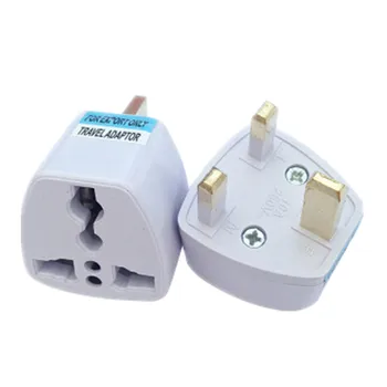 

50pcs Universal Travel Power Plug Adapter EU EURO AU US to UK Adaptor Converter 3 Pin AC Power Plug Adaptor Connector