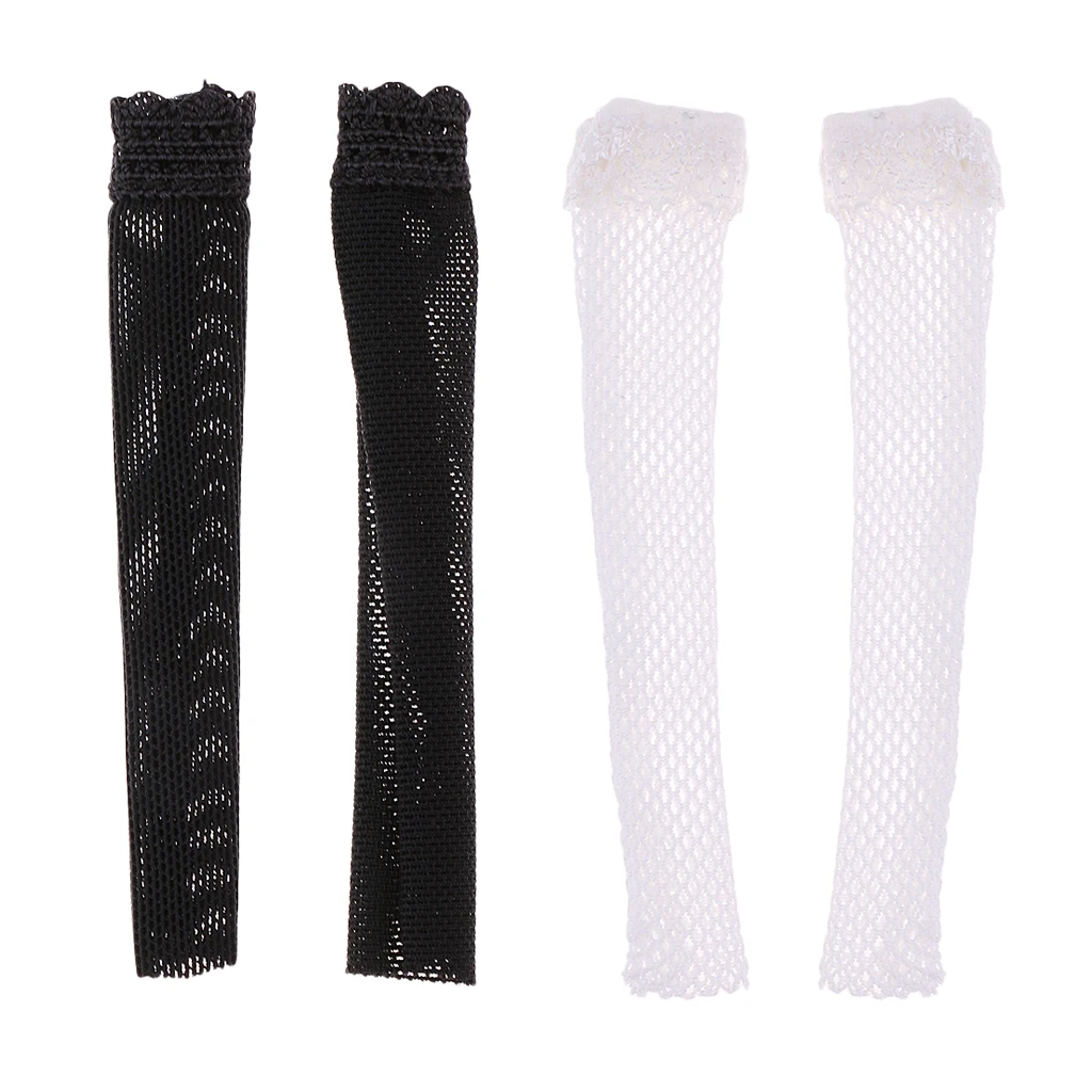 1/6 Scale Fishnet Sleeves with Lace Ruffle for 12 inch   HT,  PH, JIAOU, CY Girls Female Body