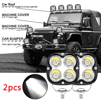 

3 Inch 12V-24V 40W LED Work Light Spotlight Driving Fog Lamp Waterproof 6000K For Car Off-Road 4X4 ATV UTV