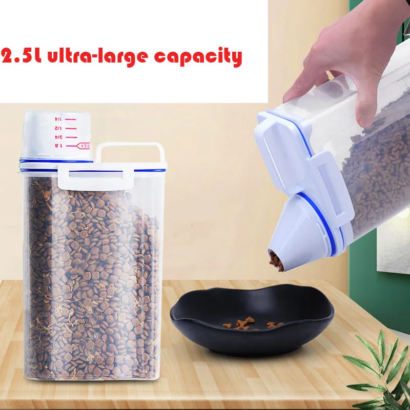 2.5L высокоемкое ведро для корма для домашних животных, аксессуары для собак