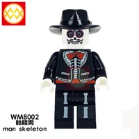The Horror Movie Dead Walking Ghost Rider Эдварда Ганнибала Салли лампа «Yagami» Скелет одной продажи строительные блоки детские игрушки подарки - Цвет: Оранжевый