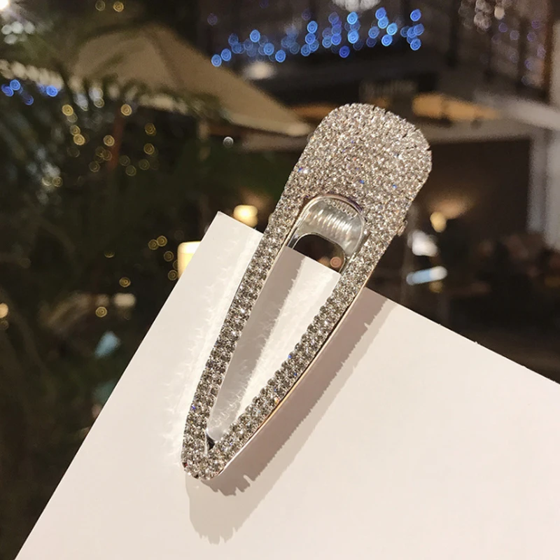 Hair Clips Women Crystal Hairpins For Girls Barrettes Rhinestone Luxury Diamond Duck