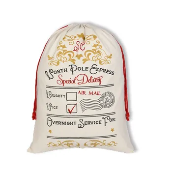 

2021 Santa Sacks Canvas 23 style Bag Santa Claus Christmas Santa Bulk Extra Large Xmas Decoration Gift Bag