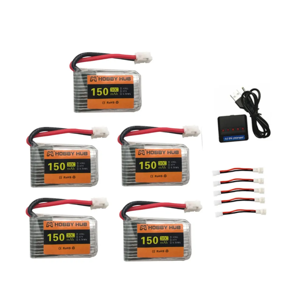 Оригинальный H36 батарея 3 7 V 150mAh и Зарядное устройство для Eachine E010 E011 E012 E013 Furibee F36