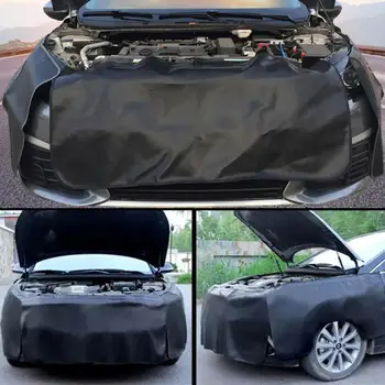 

3Pcs Car Repair Fender Protection Pad Washed Leather Auto Repair Maintenance Anti-scratch Dirt-proof Protective Mat