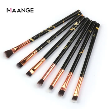 

MAANGE 7 Pcs Multifunction Marble Makeup Brushes Set Eyeshadow Powder Foundation Concealer Eye Make Up Brush Gift Set For Women