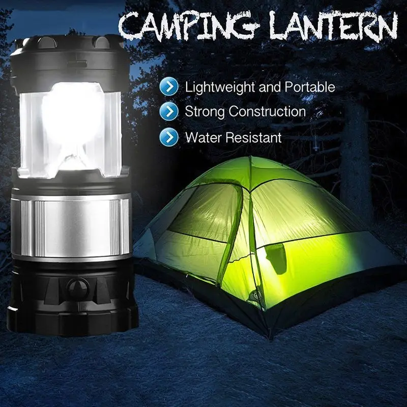 Solar Power Rechargeable LED Flash Light Lightweight Camping Tent Lantern Lamp