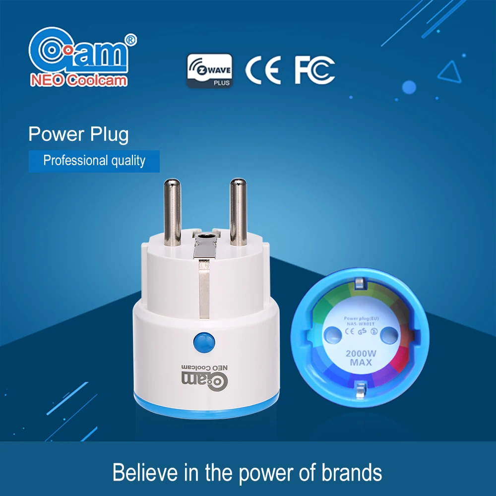 

NEO Coolcam Z-wave EU Smart Power Plug Socket Compatible with Z-wave 300 Series and 500 Series Home Automation Alarm System