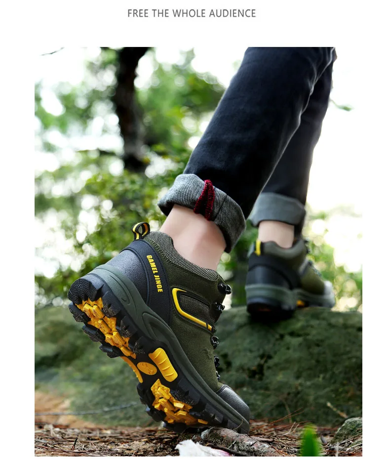Уличная походная обувь женские водонепроницаемые Нескользящие альпинистские горный треккинг кроссовки унисекс прогулочная обувь мужская замшевая обувь для охоты