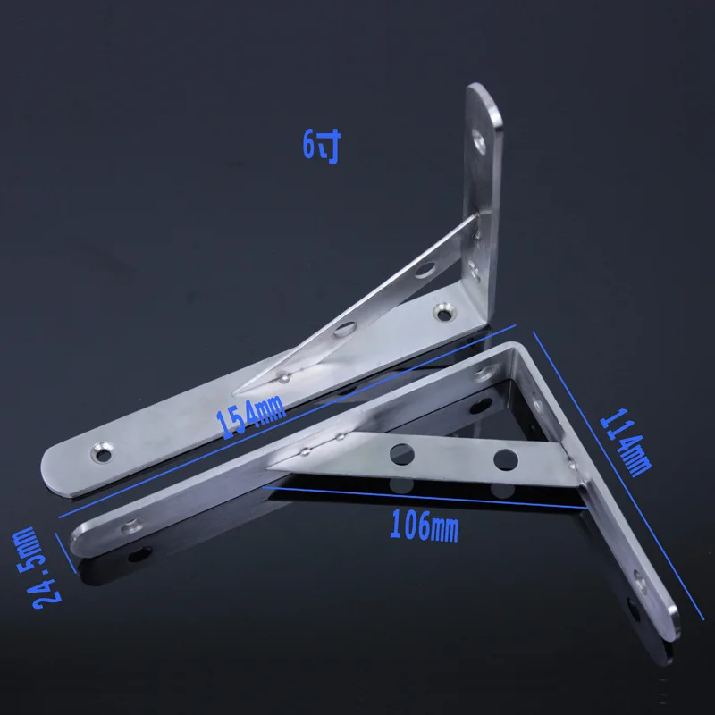 

KAIDS thickened and lengthened pure stainless steel triangular bracket partition fixed bracket wood bracket manufacturer's