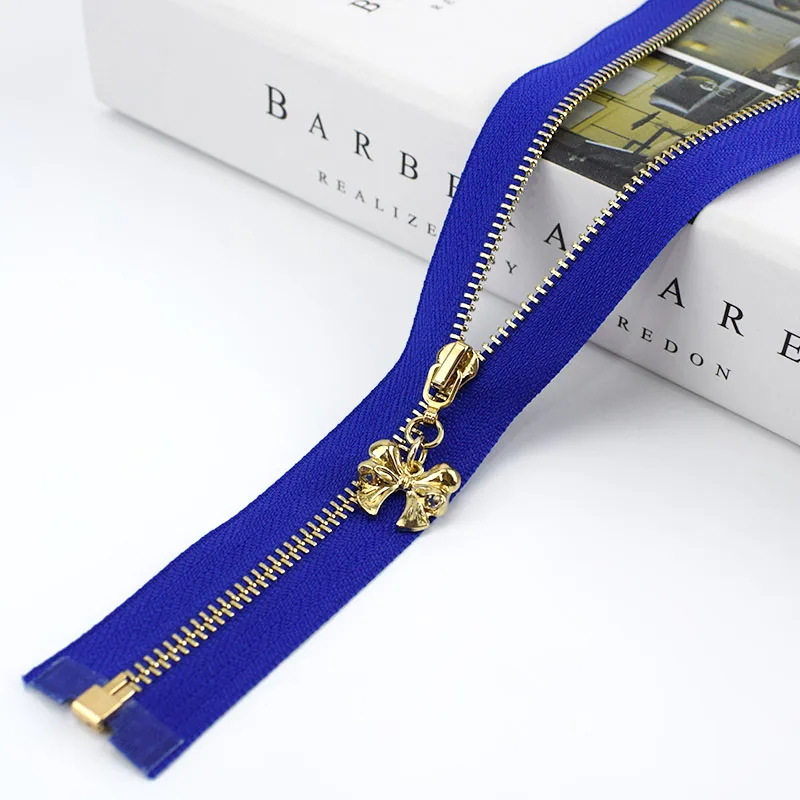 Royalblue Meetee 2 шт 40-70 см 3# Металлические молнии Open-End Авто замок золотая молния DIY сумки кошелек Декор одежды молния Швейные аксессуары ZA036 - Цвет: Royalblue