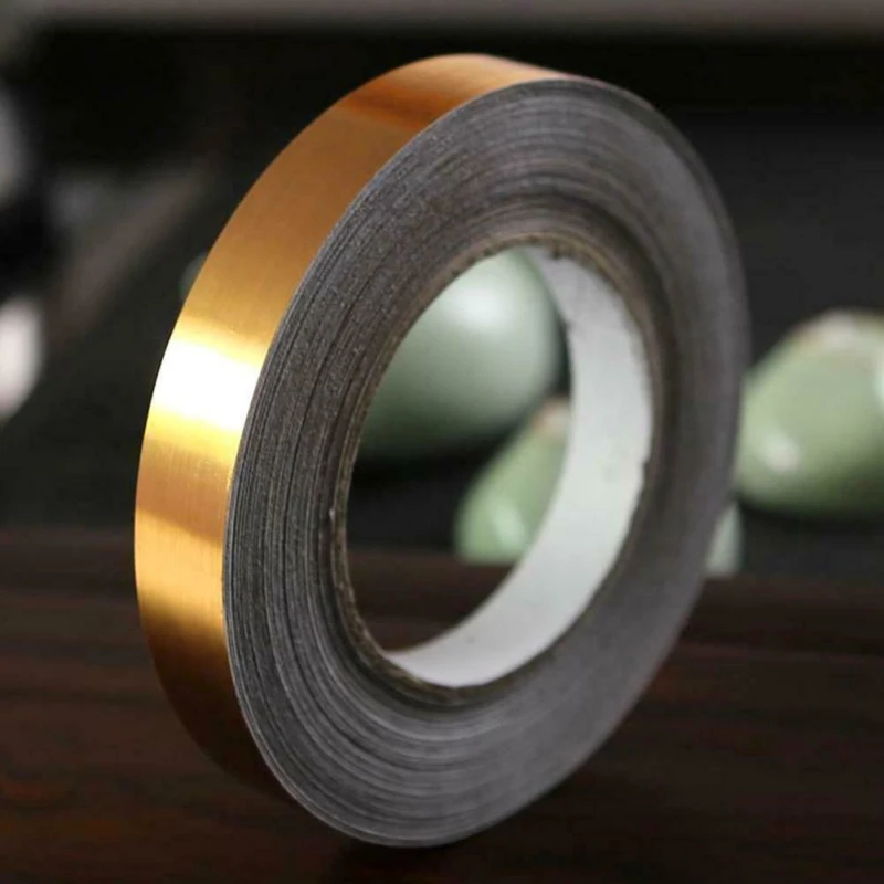 50M 1Rolls Ceramic Tile Mildewproof Gap Tape Gold Silver Black Tape