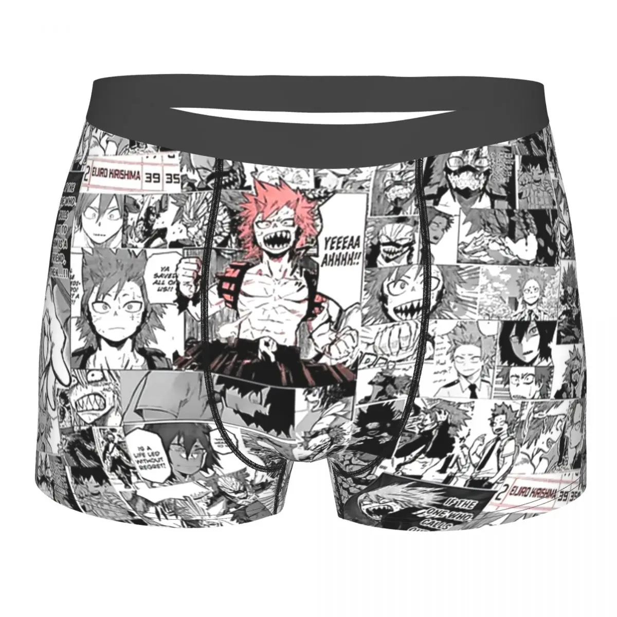 Red Riot,Manly-hearted Hero Jigsaw Puzzle Underpants Breathbale Panties Male Underwear Print Shorts Boxer Briefs