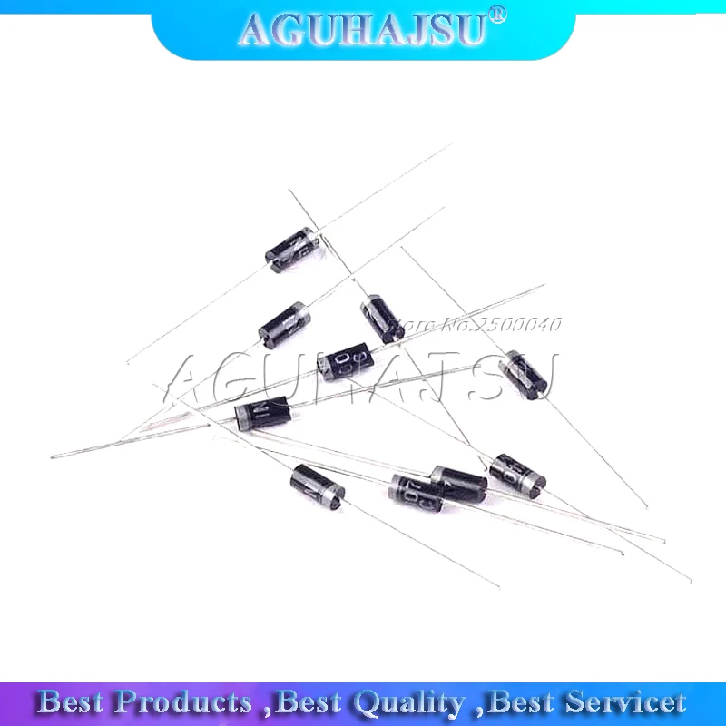 100 шт 1N4007 4007 1A 1000V DO 41 Высокое качество выпрямителя диода|Диоды| |