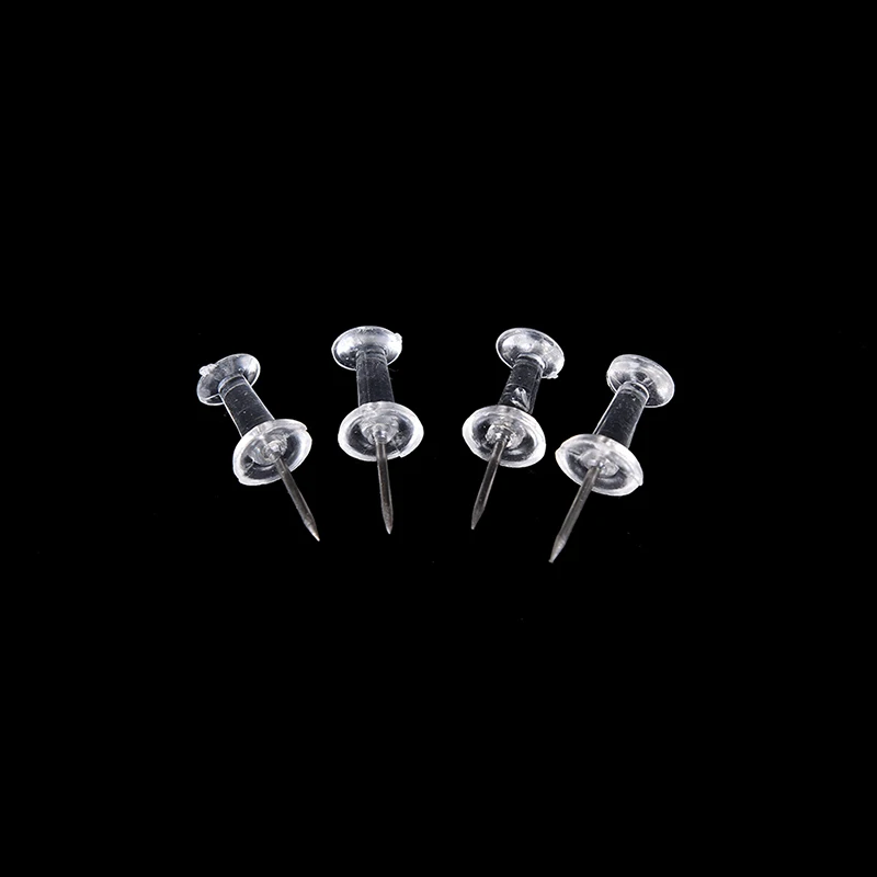 Pushpin Transparent Push Pins Notice Board Map Thumb Tacks Point Set Plastic 40pcs push pins