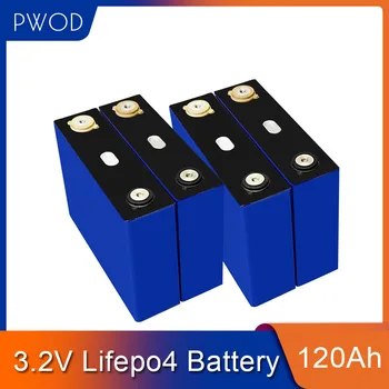

4PCS 3.2V 120Ah LiFePO4 12V 12.8V 120Ah cells not 100AhLong LifeCycles 3500 Times 3C Rechargeable battery for energy storage UPS