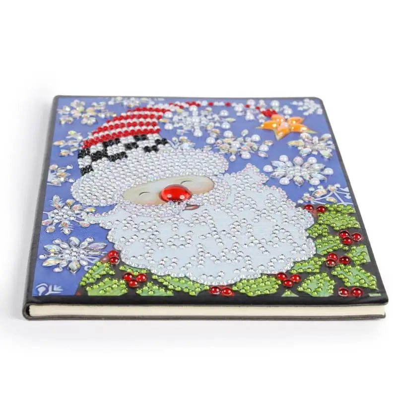 

DIY Santa Claus Special Shaped Diamond Painting Notebook 60 Pages A5 Office Notebook Diamond Embroidery New Year Christmas Gift