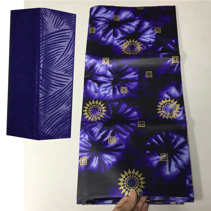 Getzner африканская восковая ткань тёмно-синяя кружевная ткань парча в Гвинейском стиле Базен brode getzner 5+ 2 ярдов/Лот