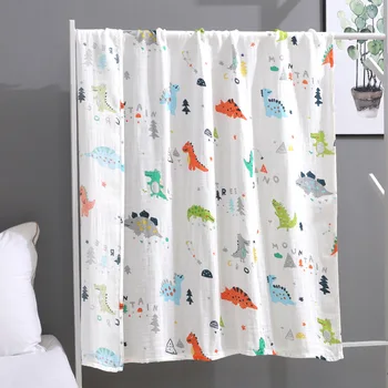 

Cartoon Baby Bath Towel Cotton Double Gauze Baby Swaddle Blanket Large Infant Newborn Soft Nursing Cover Stroller Car Seat Cover