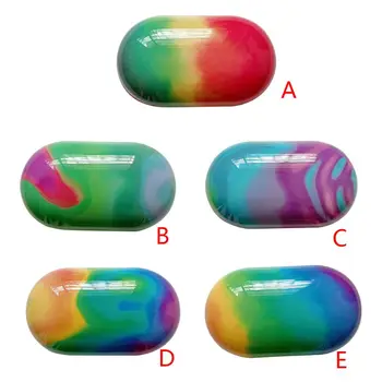 

Rainbow Color Protective Case Hard PC Shell Earphone Cover for Samsung-Galaxy Buds/Buds+ Bluetooth Headset