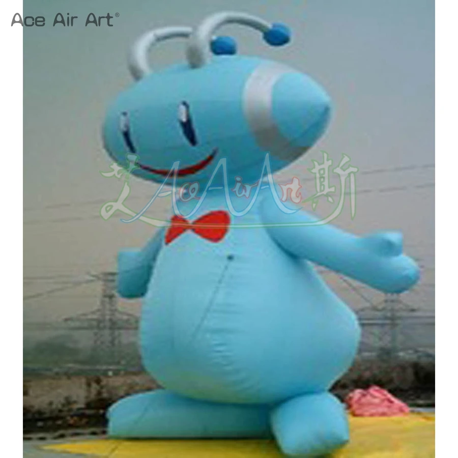3/4/5m Height Blue Inflatable Bee Cartoon/Custom Animal Replica For Outdoor Advertising Exhibtion/Event Promotion |