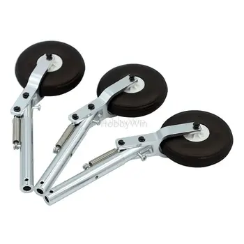 

150mm Alum Spring Shock Absorb Landing Gear 5mm Recording with PU tyre for RC Model Airplane Warbird Sporter Beginner
