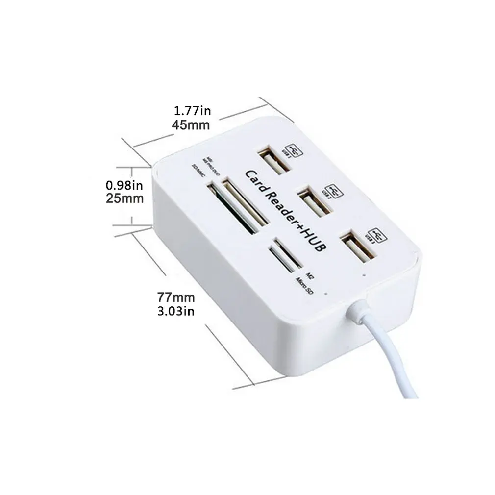 Высокоскоростной мульти 3 порта USB 3,0 концентратор многопортовый SD TF кардридер usb-разветвитель для Macbook Pro Air компьютер ПК ноутбук аксессуары