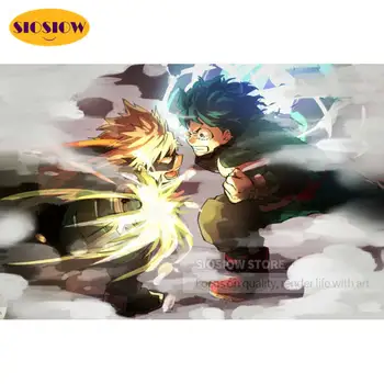 

5d DIY Diamond Embroidery My Hero Academia Deku Bakugou Dimond Painting Cross Stitch Japanese Anime Full Square Home Wall Gifts