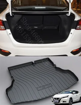 

Puou Non-Slip Waterproof For Nissan LANNIA 2015-18 Mat Rear Trunk Liner Cargo Floor Tray Carpet Guard Protector Car Accessorie