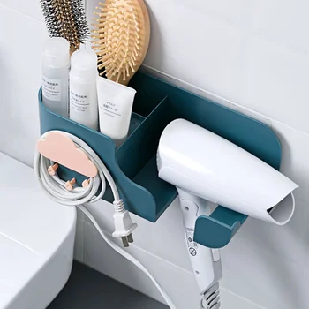 

1Pc Storage Rack Bathroom Storage Container Hair Dryer Rack Hair Dryer Support Hair Dryer Holder for Home Bathroom Toilet