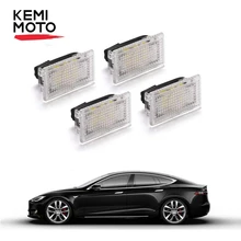 4 шт. обновленный светодиодный светильник для интерьера, лампы для Tesla, модель 3, модель S, модель X, легкая замена, внутренний багажник, светильник светодиодный светильник