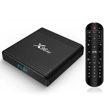 

X96 Air Smart TV Box Android 9.0 8K Video Decoding Amlogic S905X3 4GB/64GB UHD 4K Media Player Dual-band WiFi BT4.1 1000M LAN