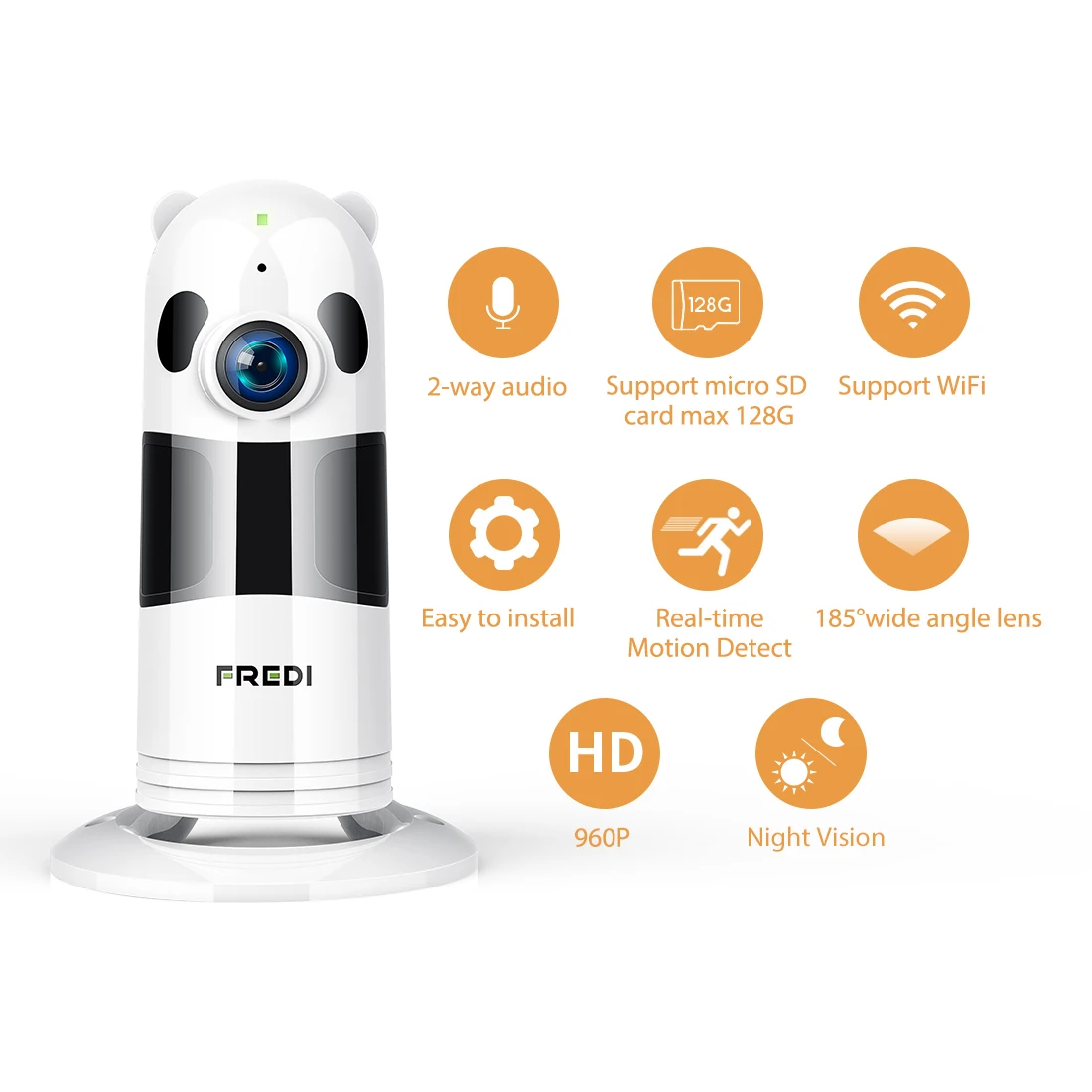 FREDI домашняя IP камера безопасности 960P HD беспроводной WiFi Детский Монитор